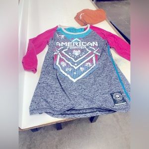 American fighter 3/4sleeve tshirt